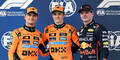 Norris, Piastri, Verstappen