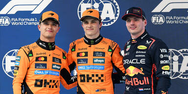 Norris, Piastri, Verstappen