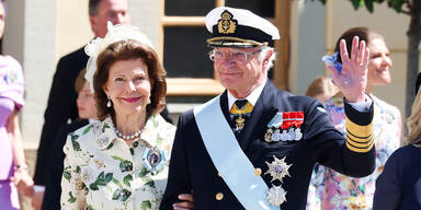Carl Gustaf und Silvia von Schweden. 
