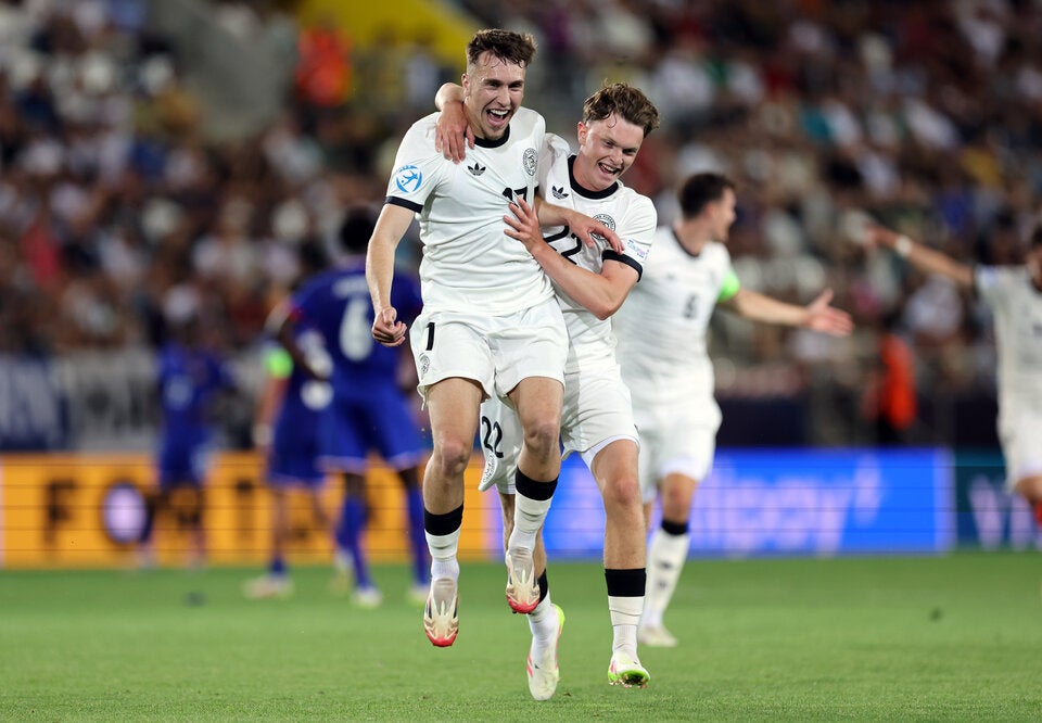 DFB-Junioren sind in Feierlaune.
