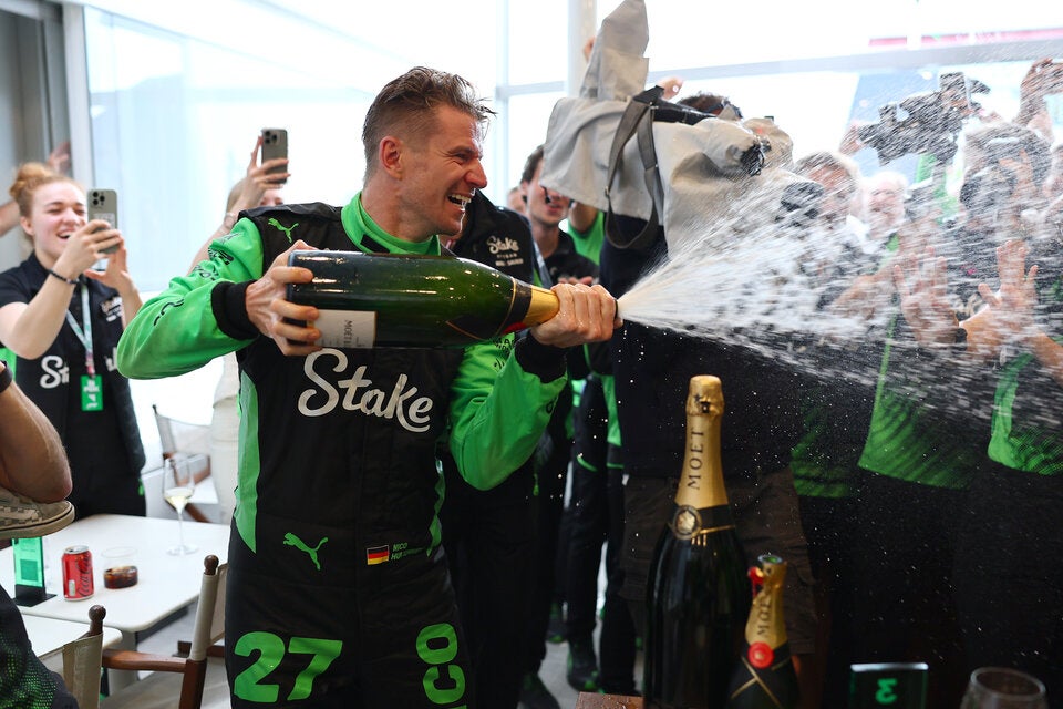 Hülkenberg Champagner