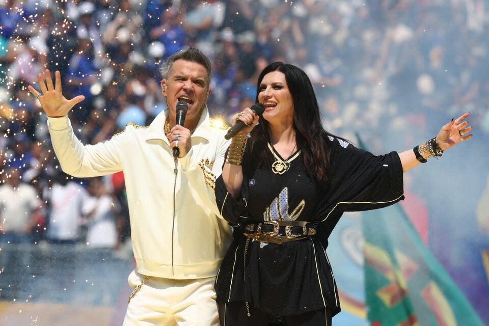 Robbie Williams und Laura Pausini