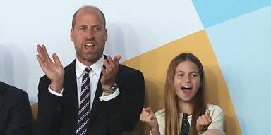 Prinz William und Prinzessin Charlotte