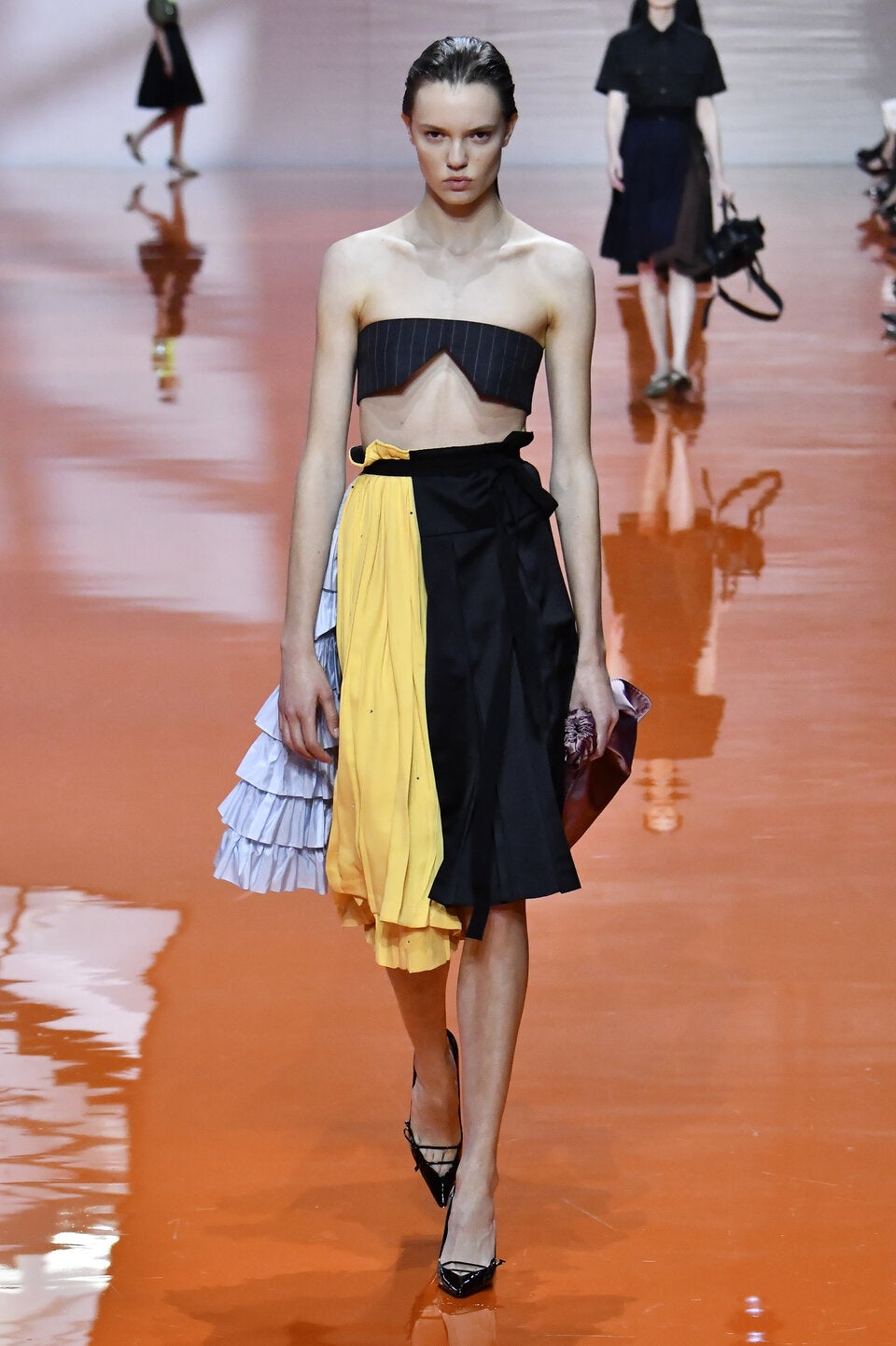 Anna Hoyos lief in Mailand für Prada. 