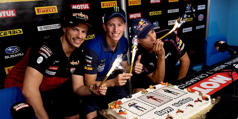 Toprak Razgatlioglu, Nicolo Bulega und Andrea Locatelli