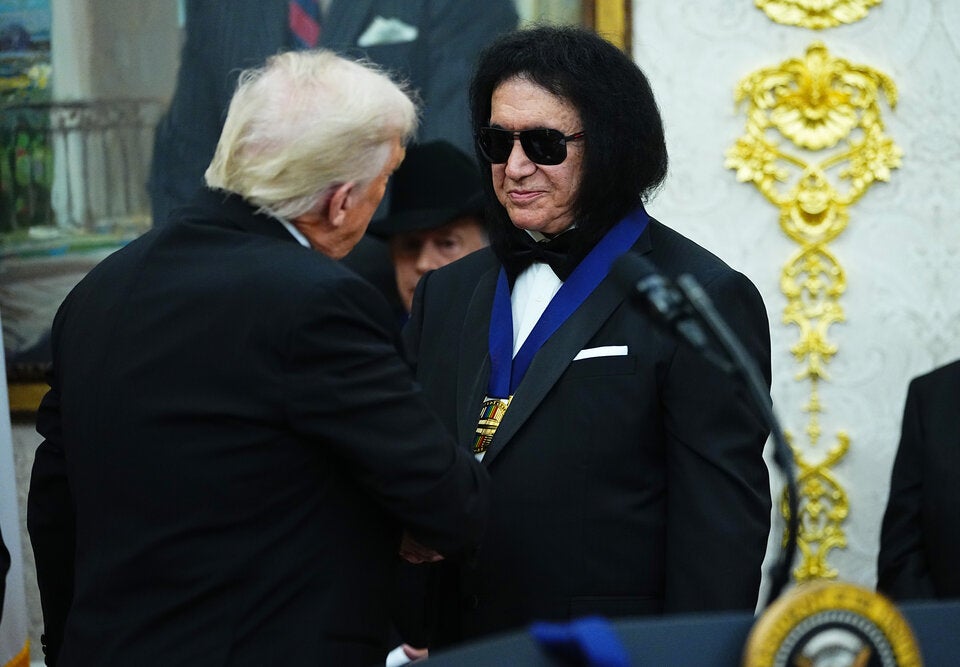 Donald Trump mit Gene Simmons