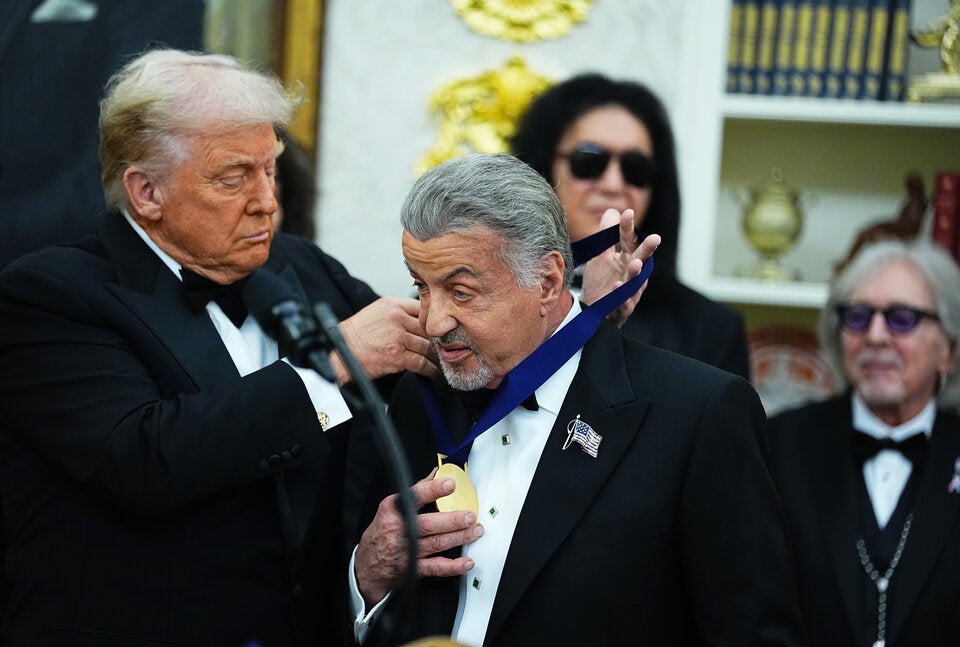 Donald Trump mit Sylvester Stallone