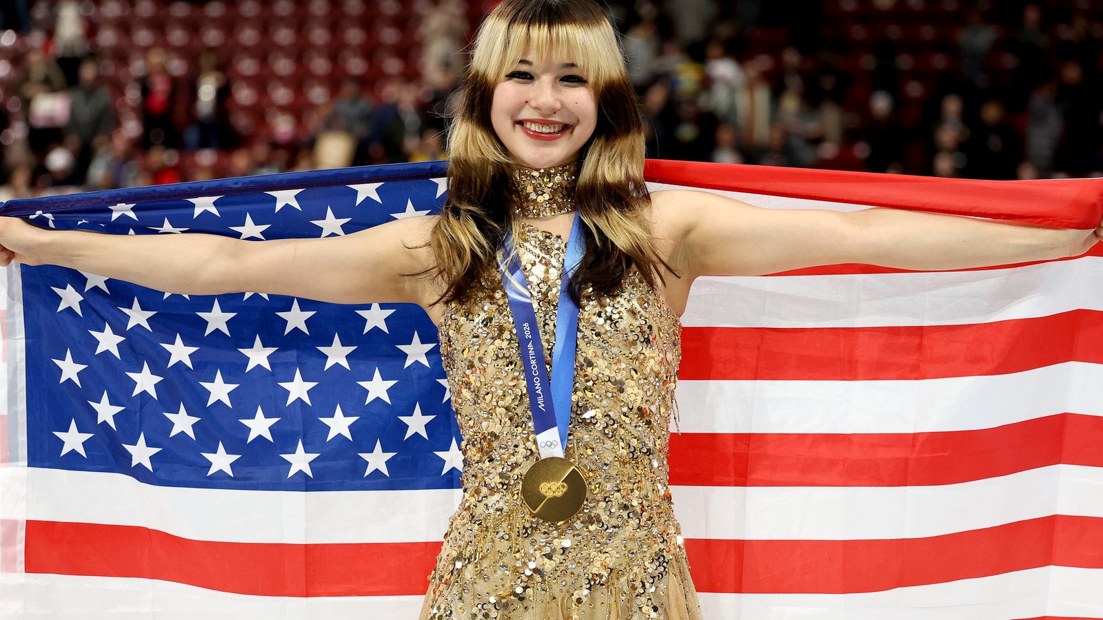 US-Eiskunstlaufqueen krönt sich mit Gold Kép