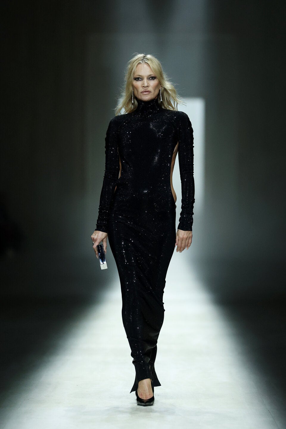 Kate Moss lief als letztes Model über den Laufsteg.