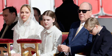 Charlene, Gabriella, Albert, Jacques