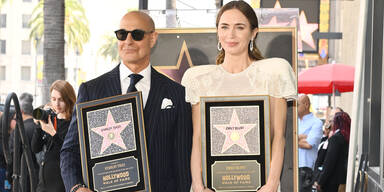 Stanley Tucci und Emily Blunt bekommen Stern am "Walk Of Fame"