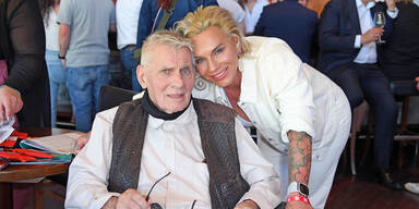 Heinz Hoenig mit Ehefrau Annika