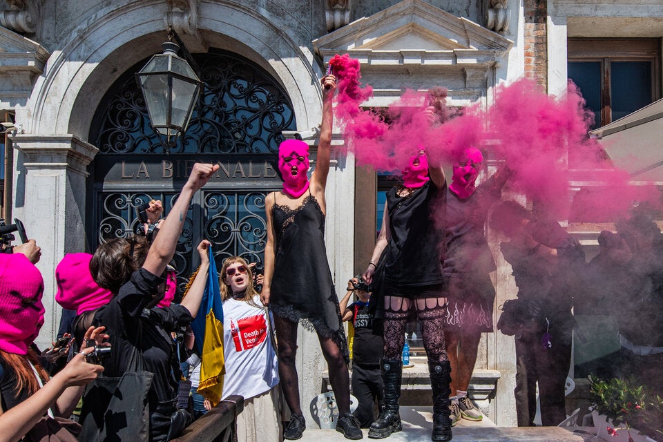 Proteste bei Biennale