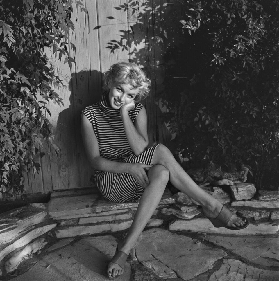 Marilyn Monroe in ihrem Haus in Palm Springs.