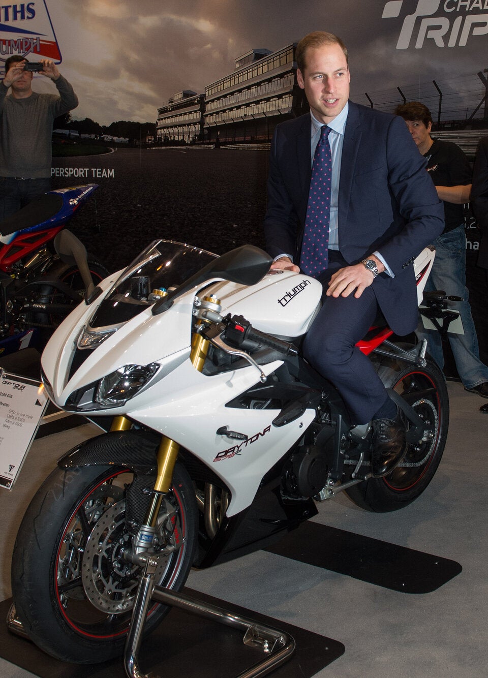 Prinz William liebt Motorräder