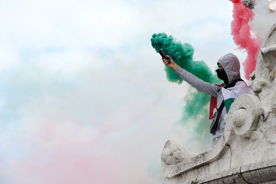Pro-Palästinensischer Demonstrant