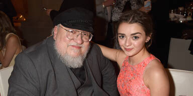 George R. R. Martin & Maisie Williams