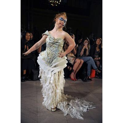 Madeline Stuart und Rebekah Marine bei der NYFW