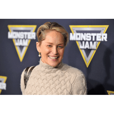 Sharon Stone fast ohne Make-Up 