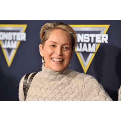 Sharon Stone fast ohne Make-Up 