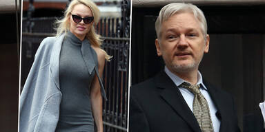 Pamela Anderson; Julian Assange