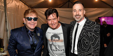 Elton John Charlie Sheen David Furnish