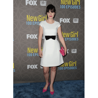 Zooey Deschanel im Kleinmädchen-Look