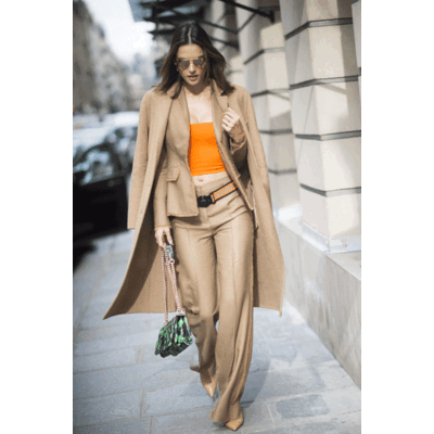 Alessandra Ambrosios lässiger Paris-Look