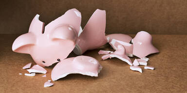 Sparschwein leer kaputt