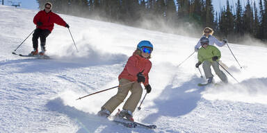 Skifahren Familie