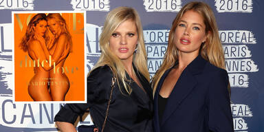 Doutzen Kroes & Lara Stone nackt auf der Vogue