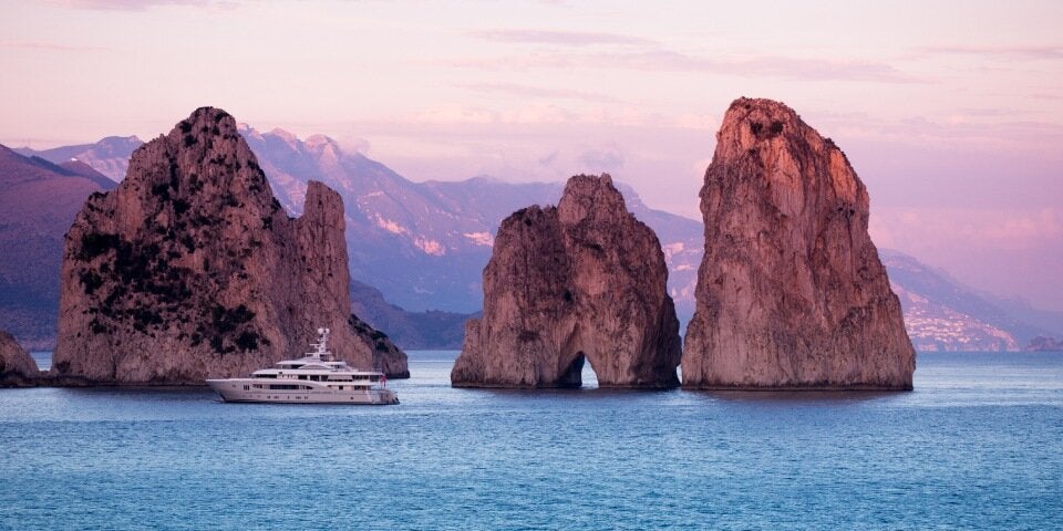 Capri Felsen und Meer