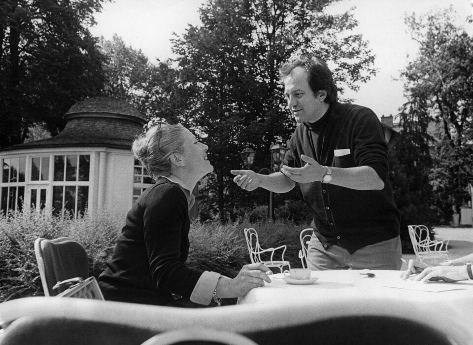 Otto Schenk mit Christiane Hörbiger im Jahr 1975