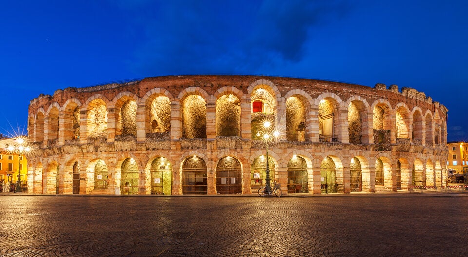 Arena di Verona: Schauplatz der Abschlussfeier der Olympischen Winterspiele. Hier findet auch die Eröffnung der Paralymischen Spiele statt.