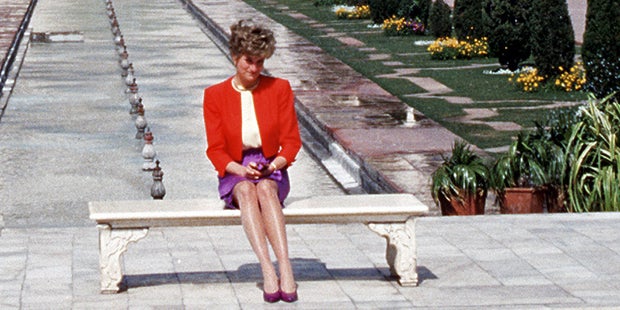 Lady Diana am Taj Mahal