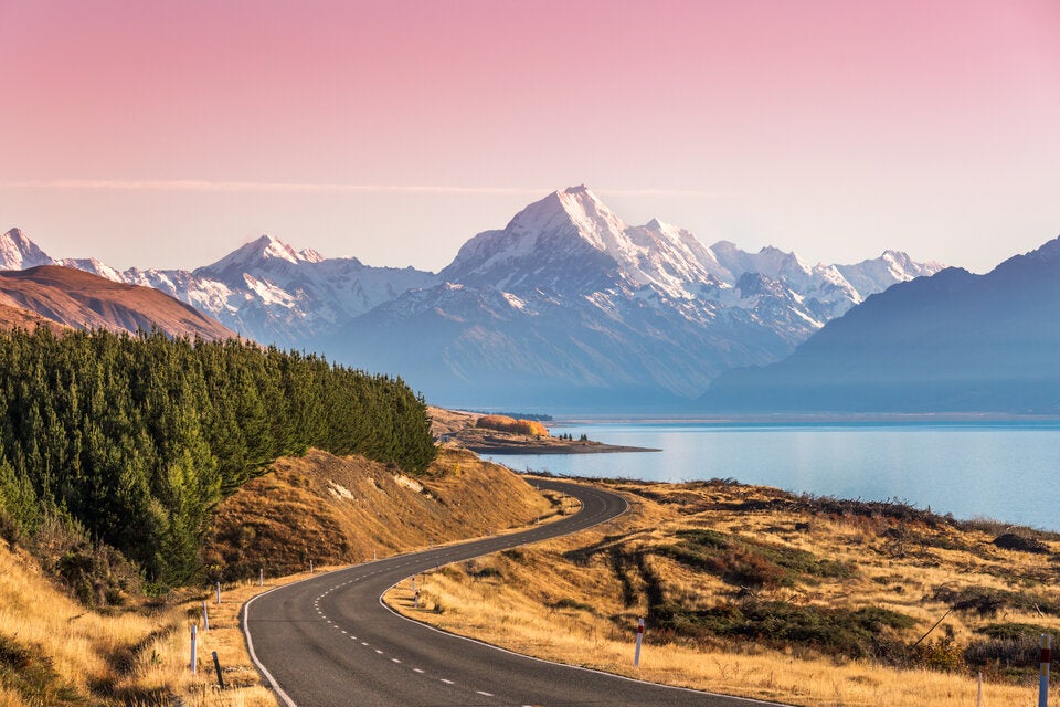 Lake Pukaki. Einer der schönsten Seen auf der Südinsel Neuseelands.