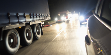Autobahn Nacht Stau