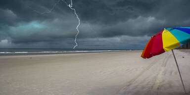 Strand Unwetter