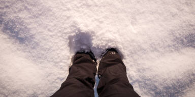 Versunken im Tiefschnee Schuhe