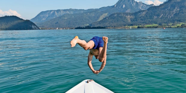 Köpfler Kopfsprung Sommer Sonne Urlaub