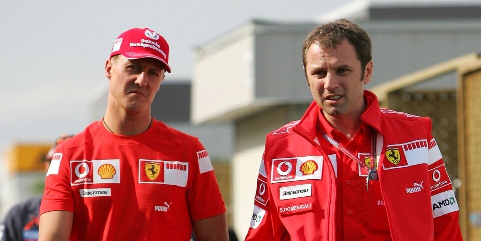 Michael Schumacher und Stefano Domenicali