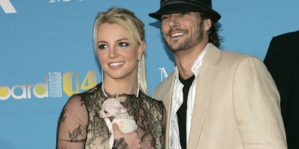 Britney Spears mit Hund