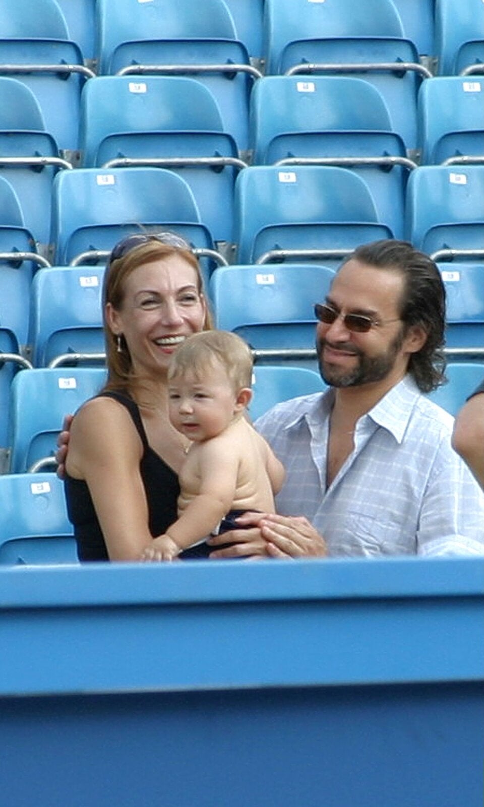 Die Künstlerin 2006 mit ihrem zweiten Ehemann Todd Turkisher, mit dem sie zwei Söhne und eine Patchwork-Familie hat.