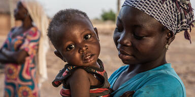 Frau Mutter Kind Baby Afrika