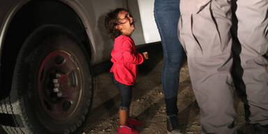 Mexiko USA Grenze Mädchen weint Familientrennungen