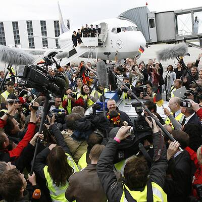 Lena wird in Hannover empfangen
