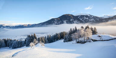 Winterlandschaft, Schnee, Berge, B&auml;ume, Kitzb&uuml;hel