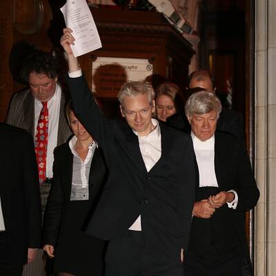 Julian Assange in Freiheit