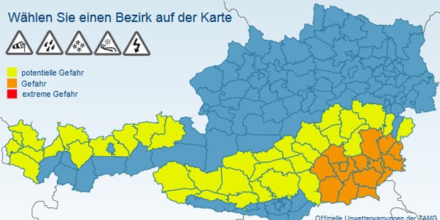 Schwere Unwetter-Schäden im Burgenland