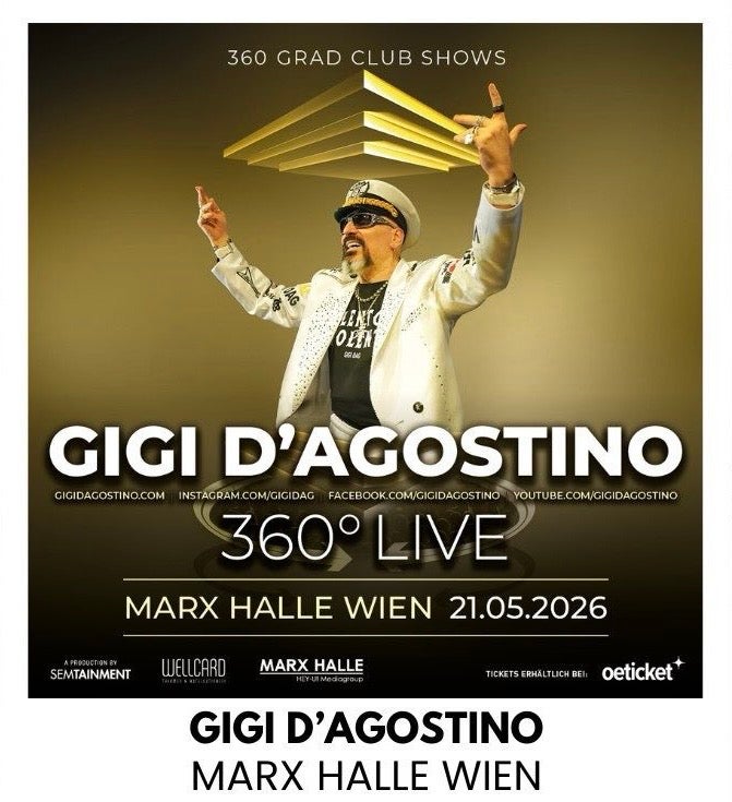 Weltpremiere in Graz: Gigi D’Agostino zündet jetzt sein 360-Grad Spektakel